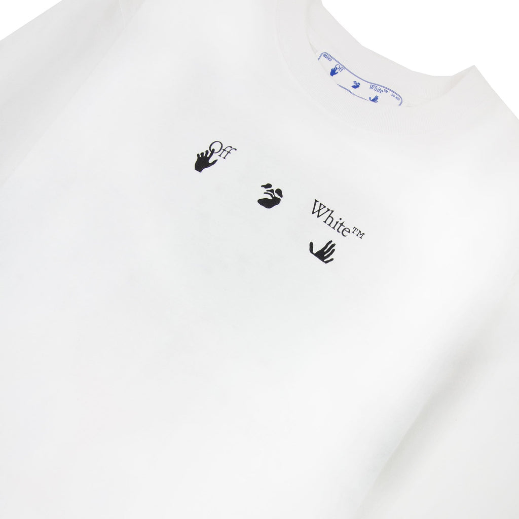 Off White Arrow Tree S/s Over T Shirt White Multi