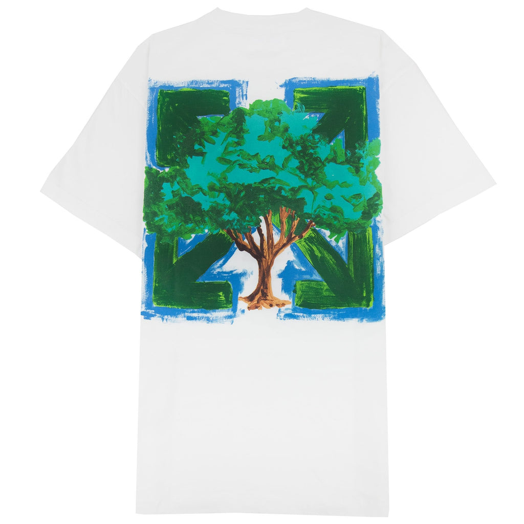 Off White Arrow Tree S/s Over T Shirt White Multi