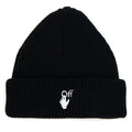 Off White Hand Off Wool Rib Beanie Black/white