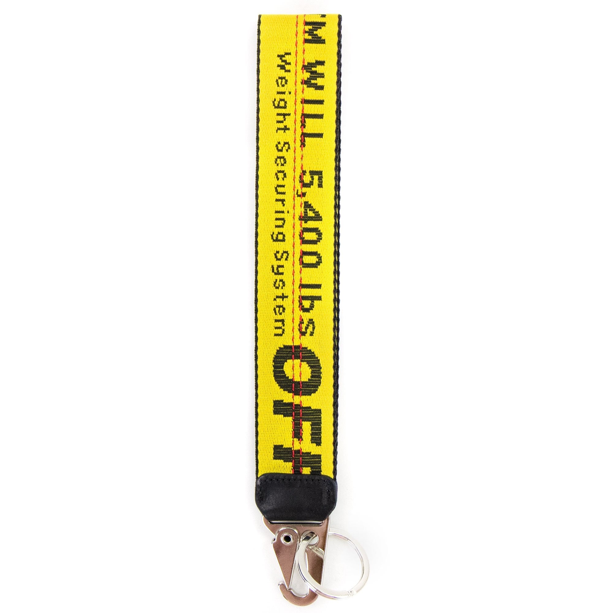 Off White Classic Industrial Key Holder Yellow/black