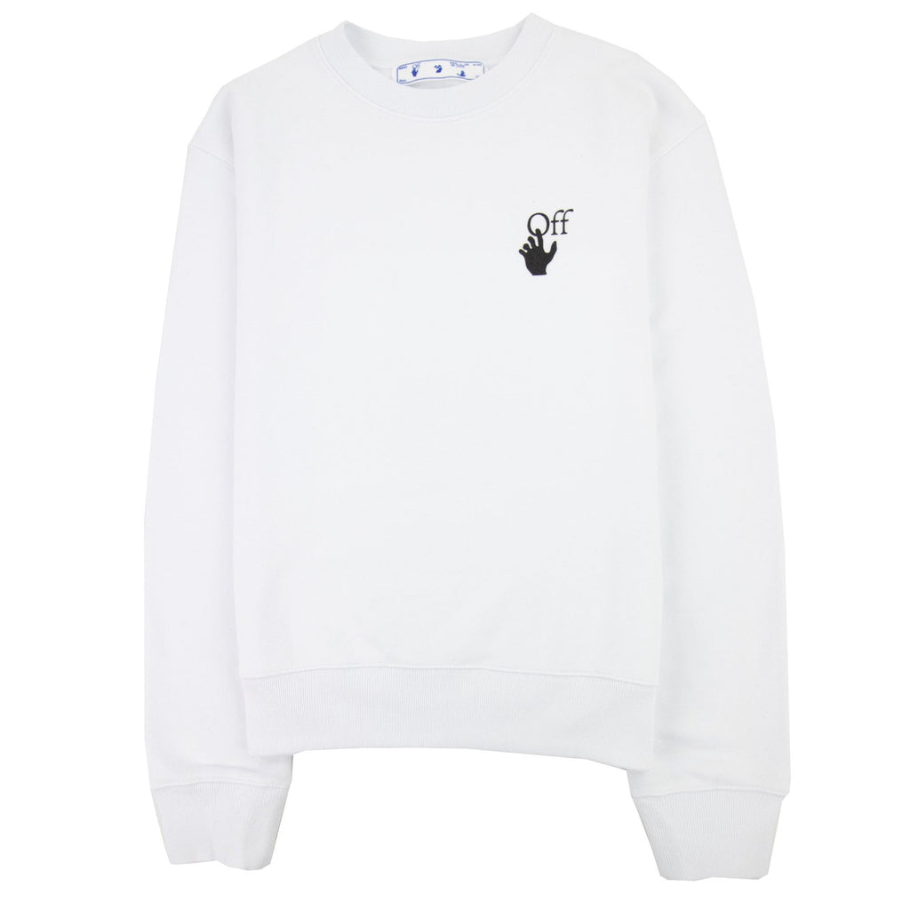 Off White Degrade Arrow Slim Crewneck Sweatshirt White Multi