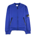 Cp Company Undersixteen Light Fleece Zip Up Bomber Sweatshirt Elec Blue