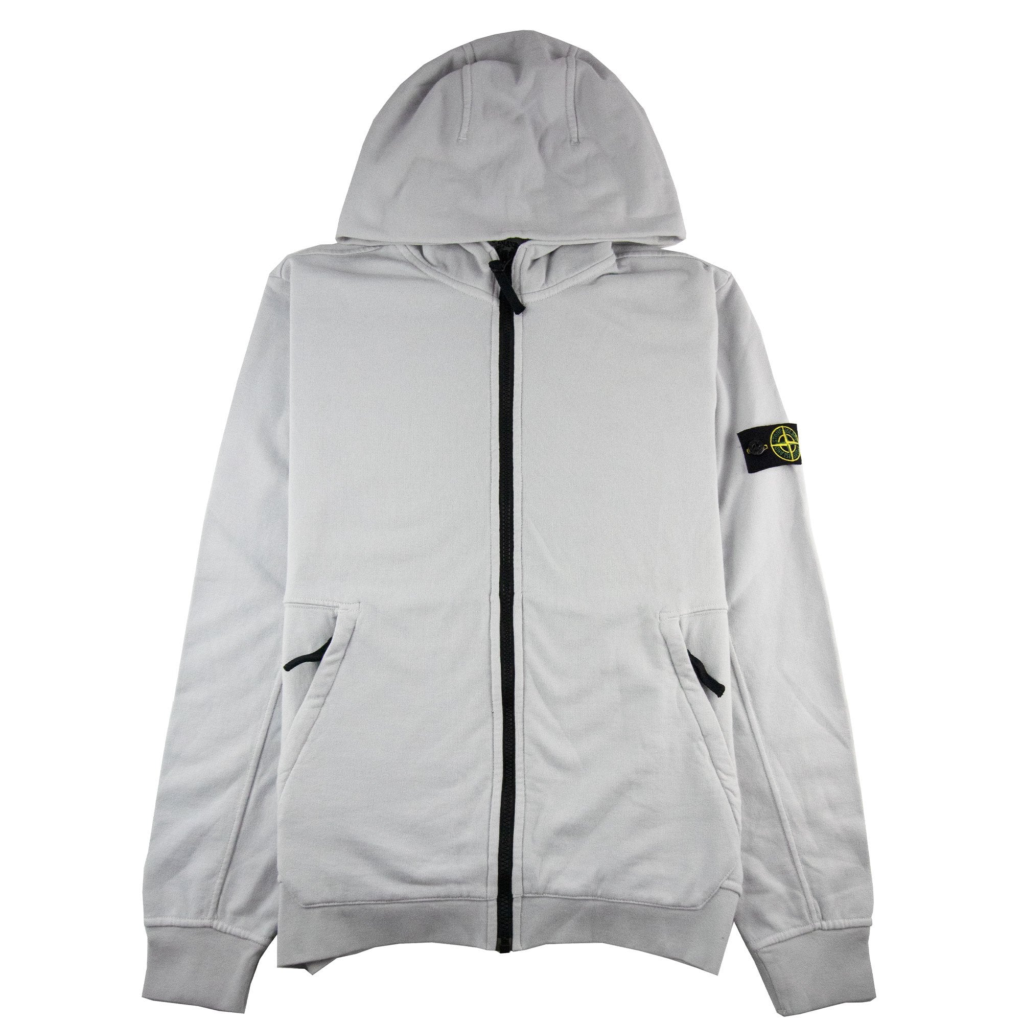 Stone Island Zip Hoody Kids Pearl Grey V0061