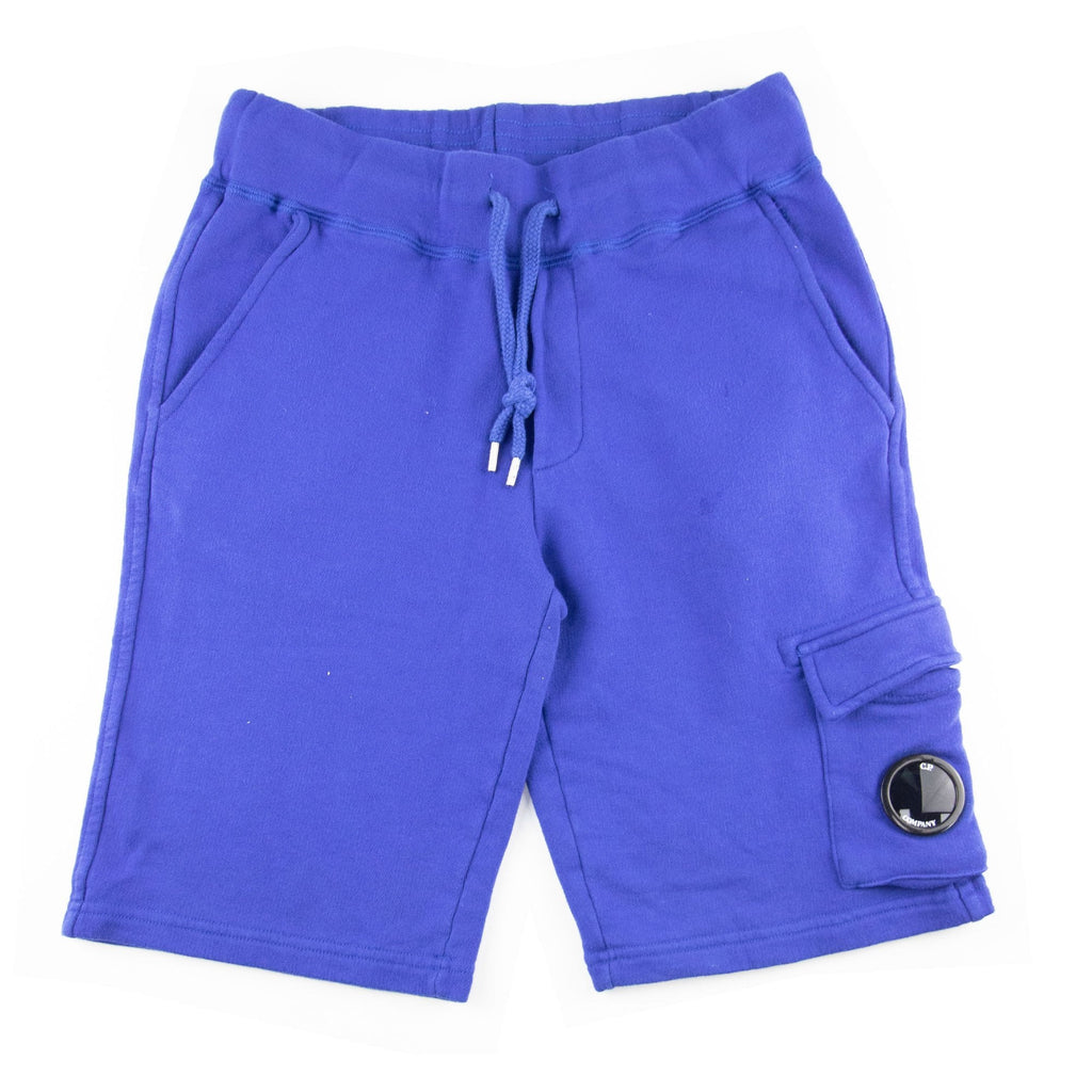Cp Company Undersixteen Grey Lens Logo Bermuda Shorts Blue 854