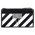 Off White Binder Card Case Black/White