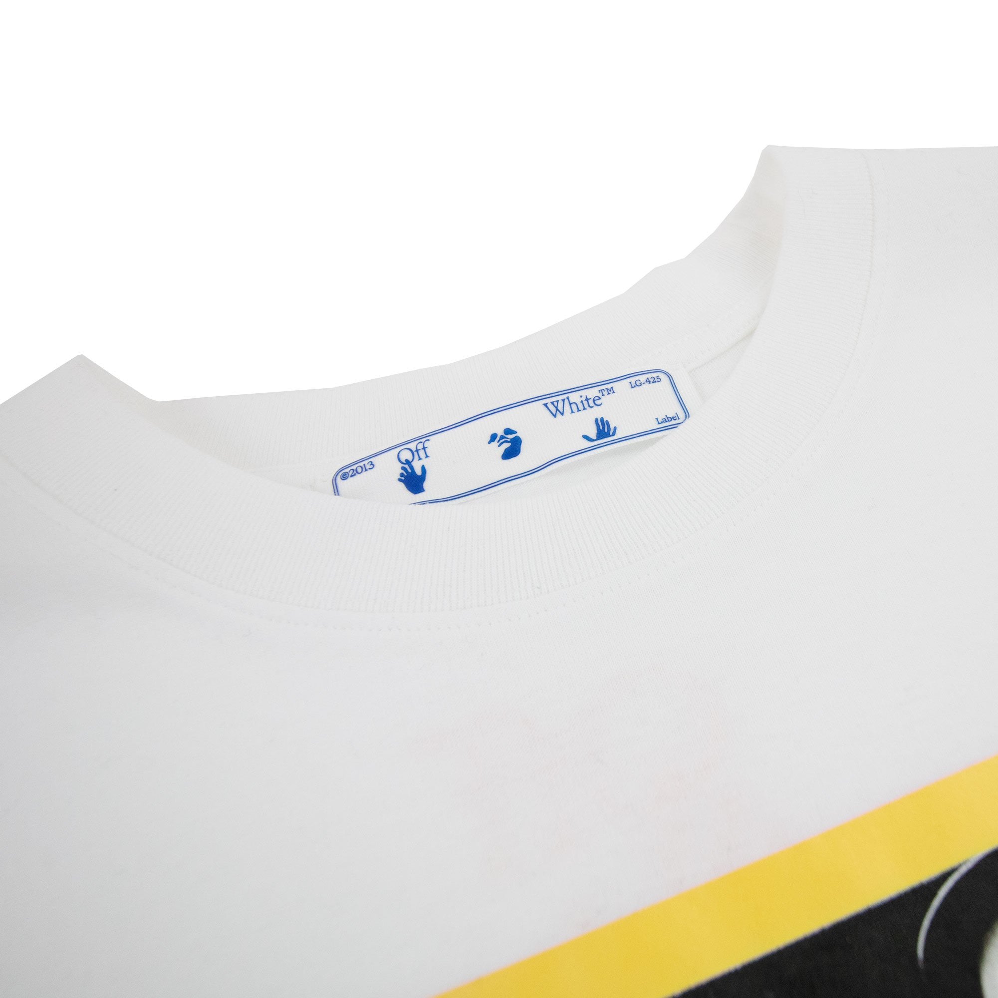 Off White Carav Painting S/s Slim T Shirt White Multi