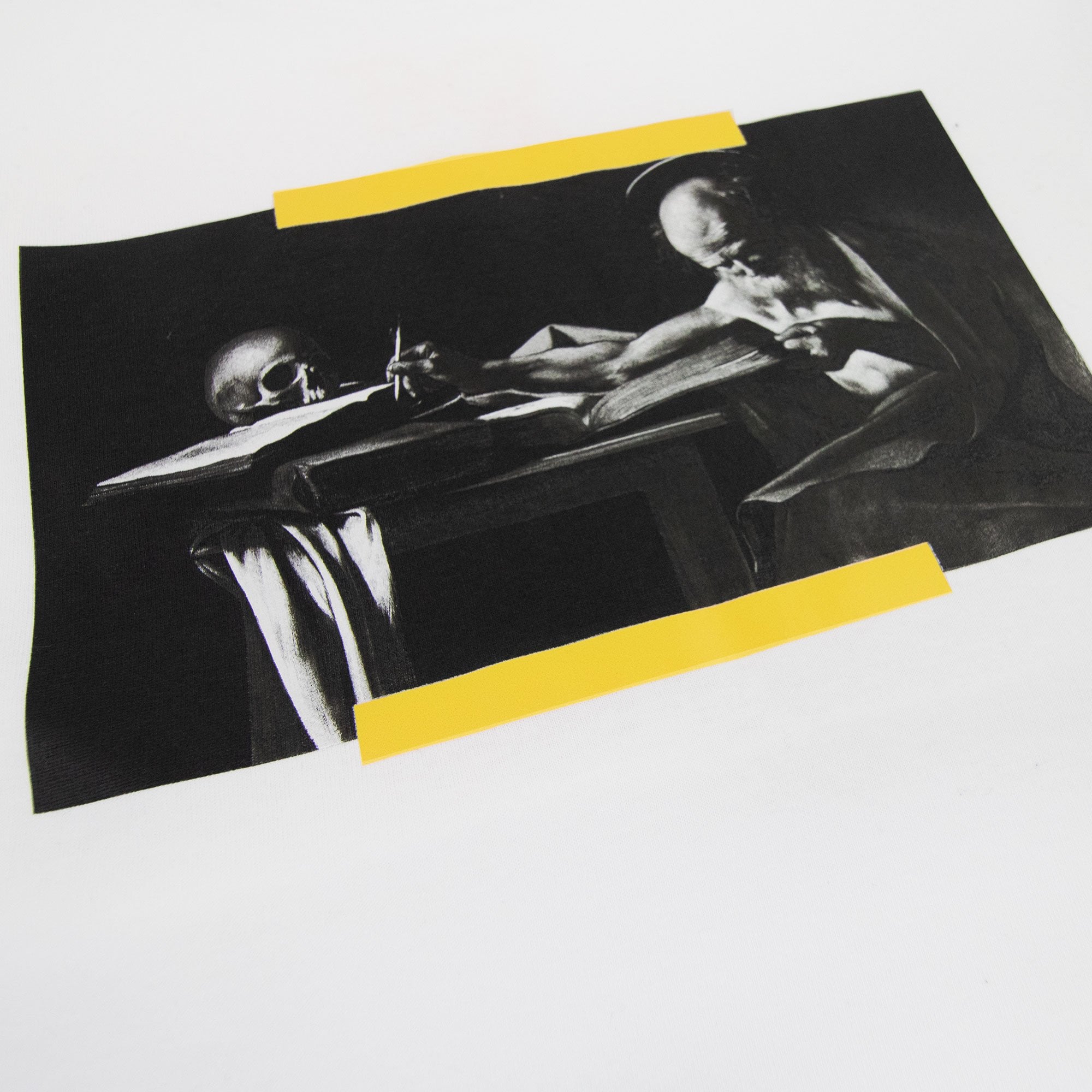 Off White Carav Painting S/s Slim T Shirt White Multi