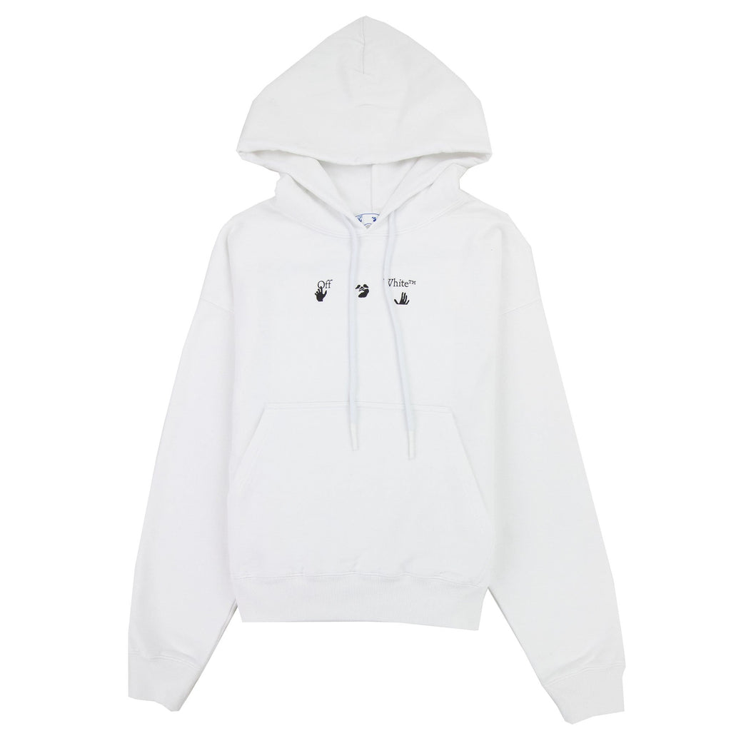 Off White Negative Mark Skate Hoodie White/black
