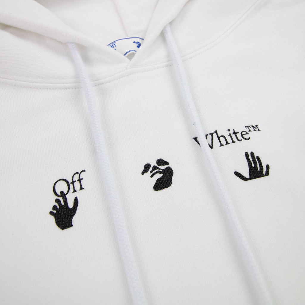 Off White Negative Mark Skate Hoodie White/black