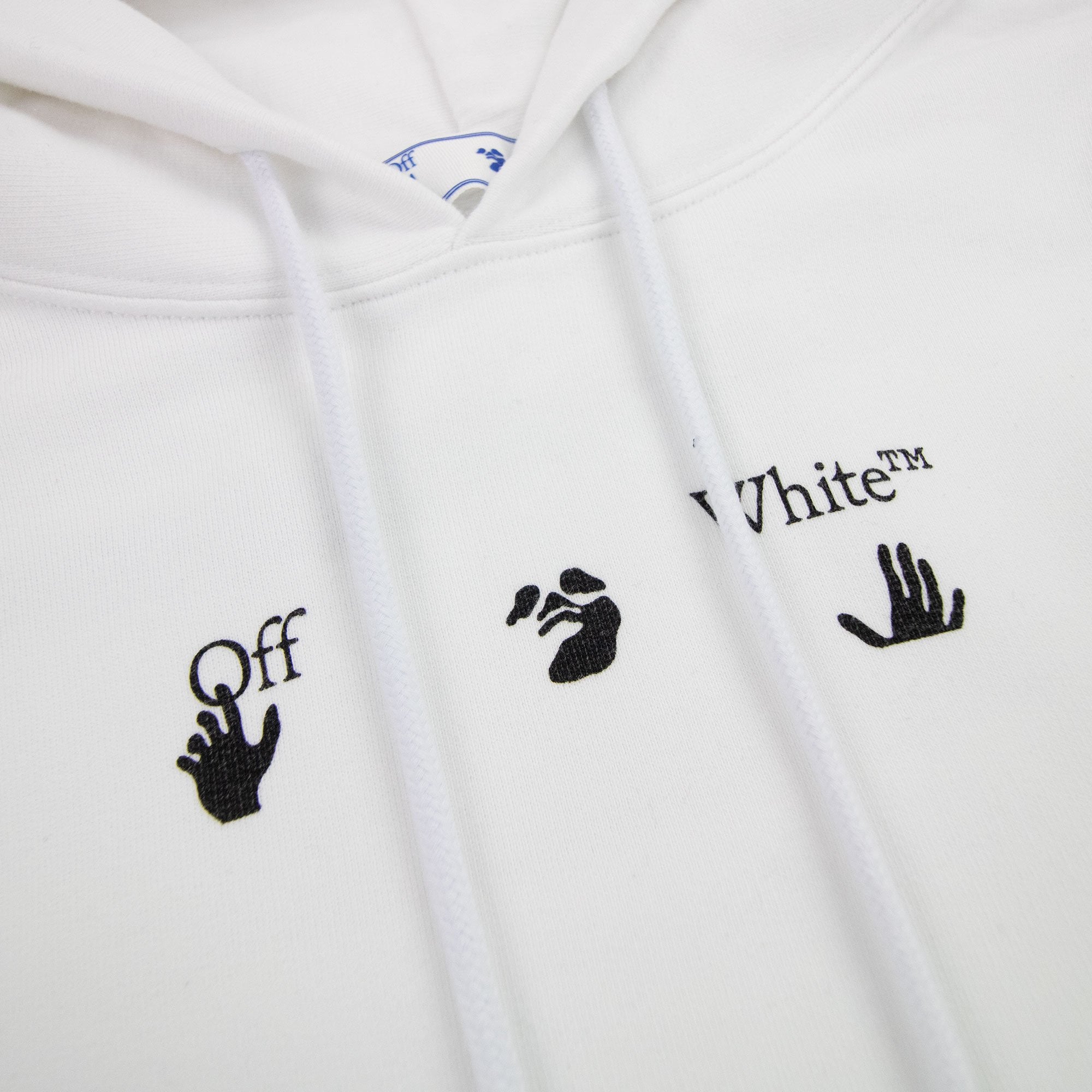 Off White Negative Mark Skate Hoodie White/black