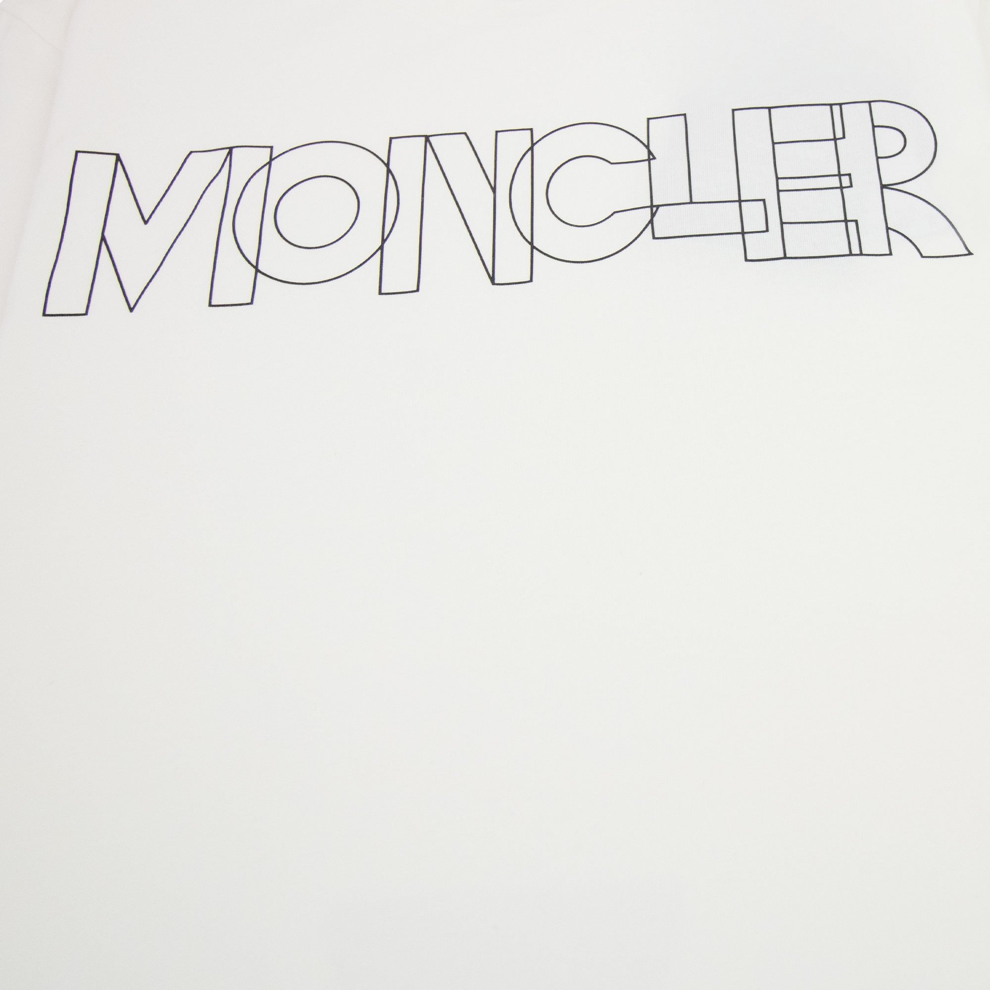 Moncler Logo Maglia Crewneck T Shirt White 034