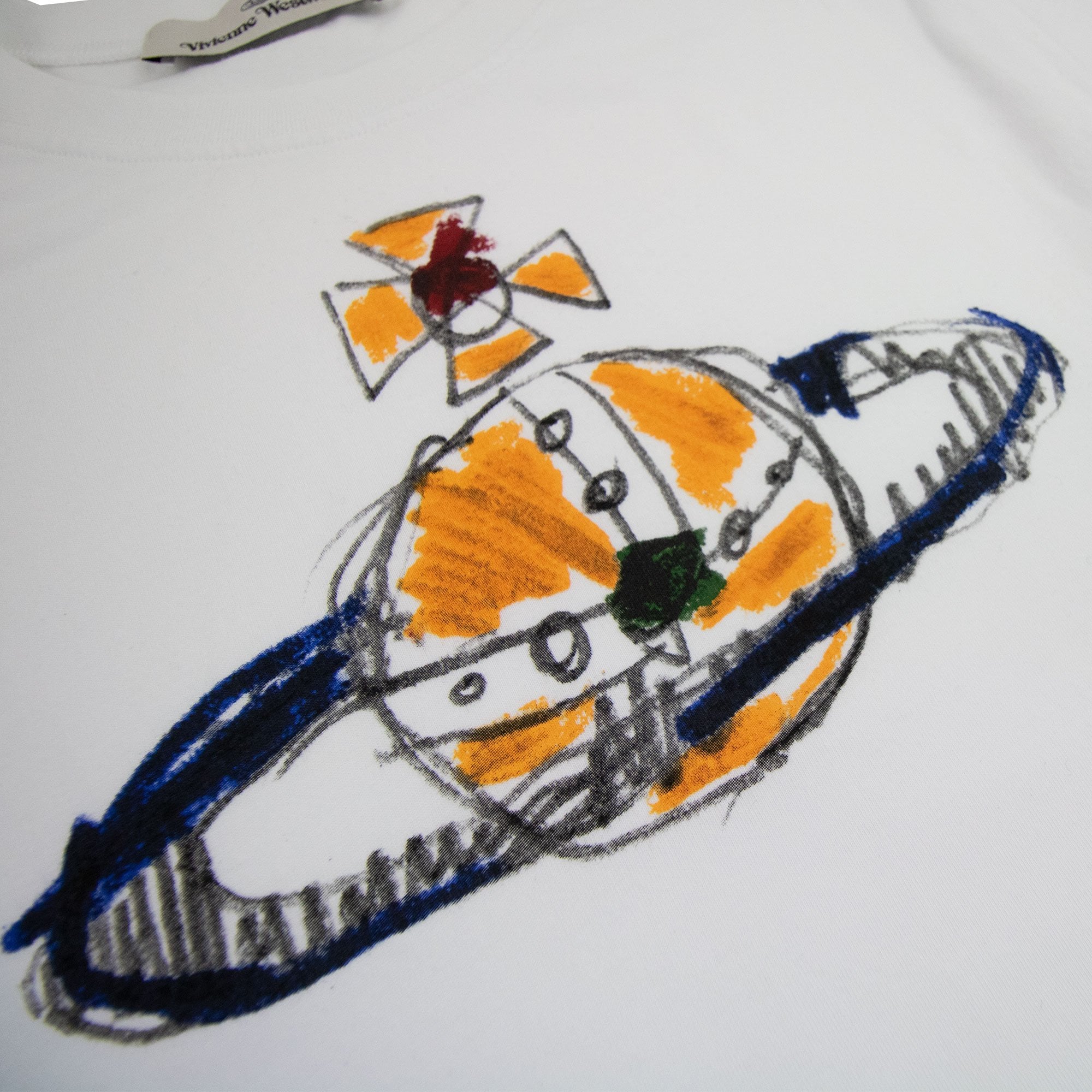 Vivienne Westwood Kid Orb Classic T Shirt White