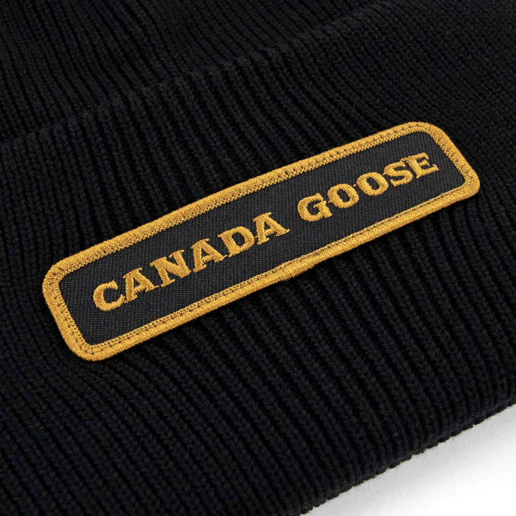 Canada Goose Emblem Rin Toque Beanie Black