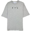 Off White Paint Splat Arrow S/s Skat T Shirt Melange Grey