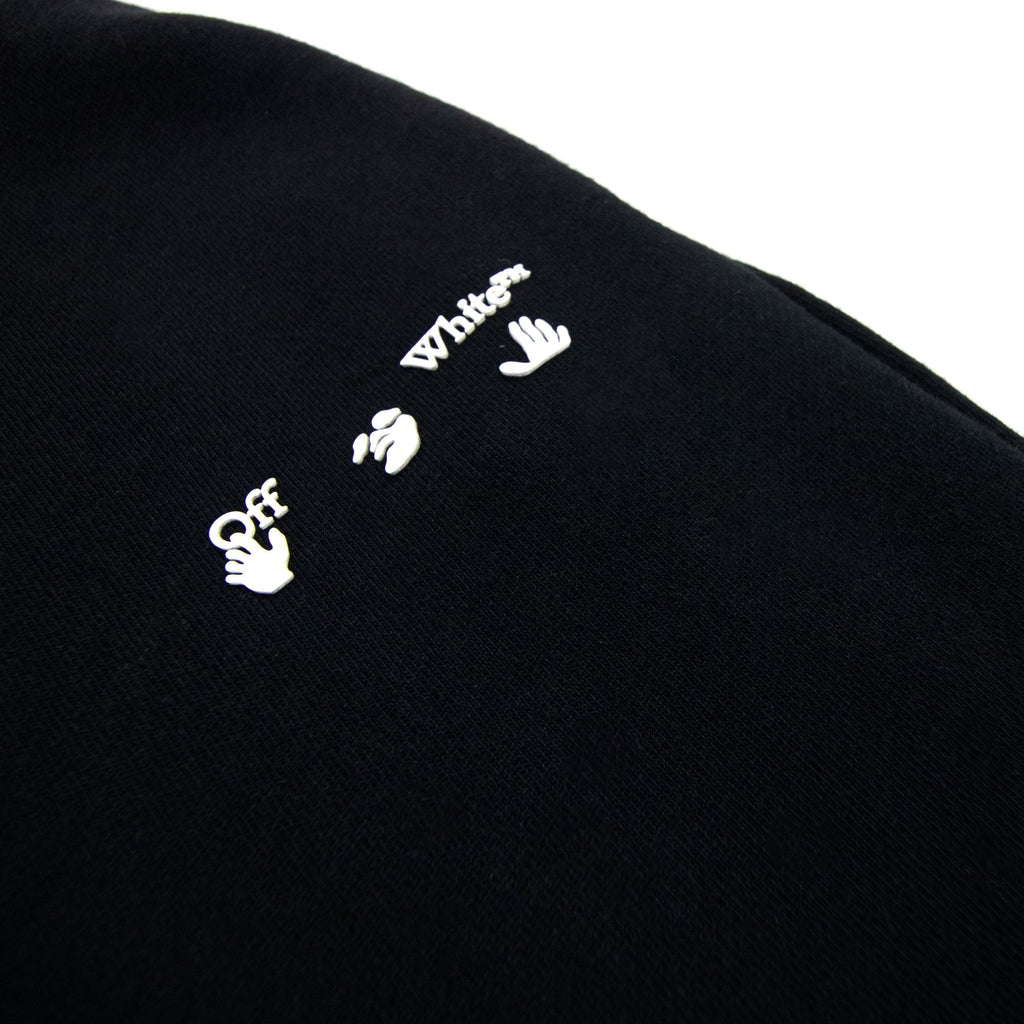 Off White Women Logo Midi Skirt Black/white