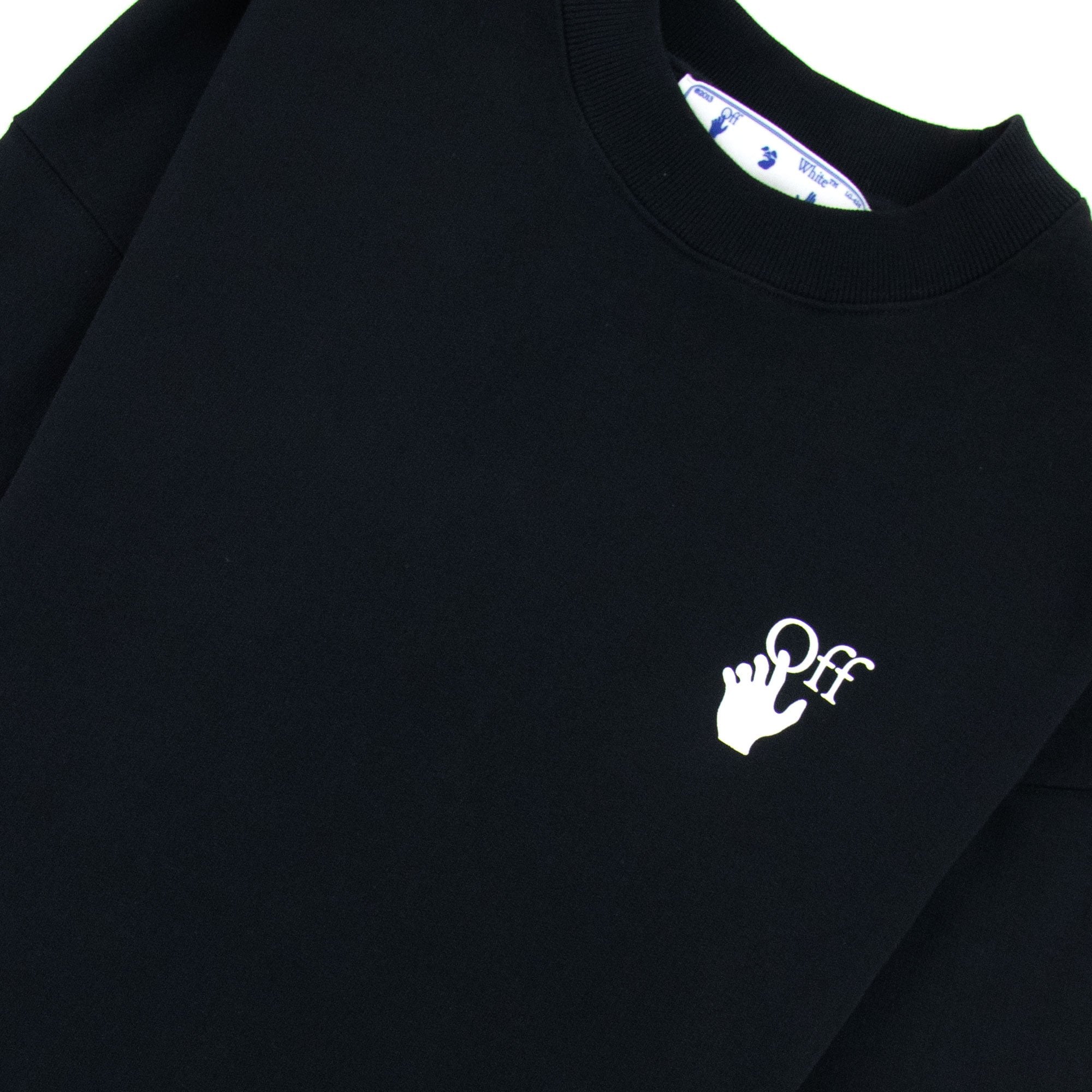 Off White Cut Here Arrow Skate Sweatshirt Black/white
