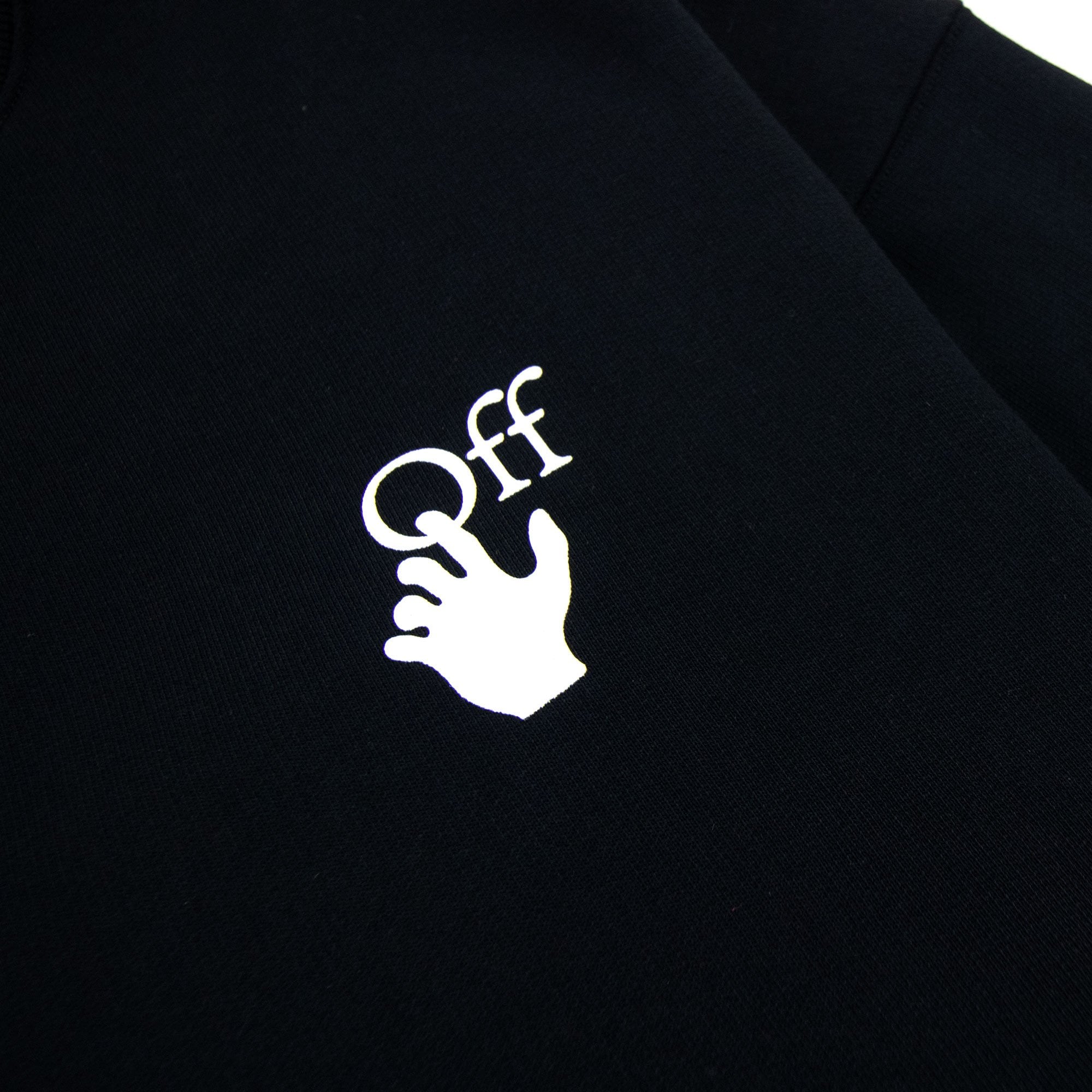 Off White Cut Here Arrow Skate Sweatshirt Black/white