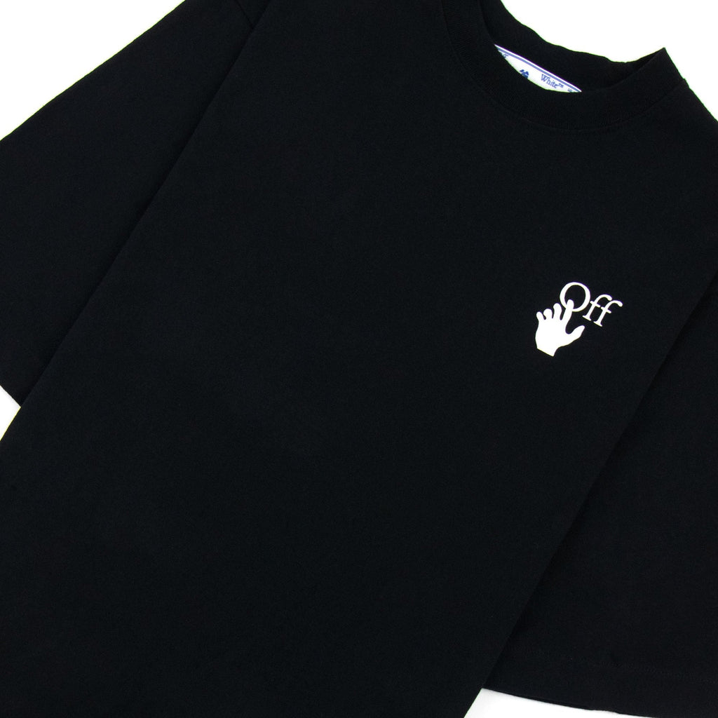 Off White Hand Logo S/s Skate T Shirt Black/white