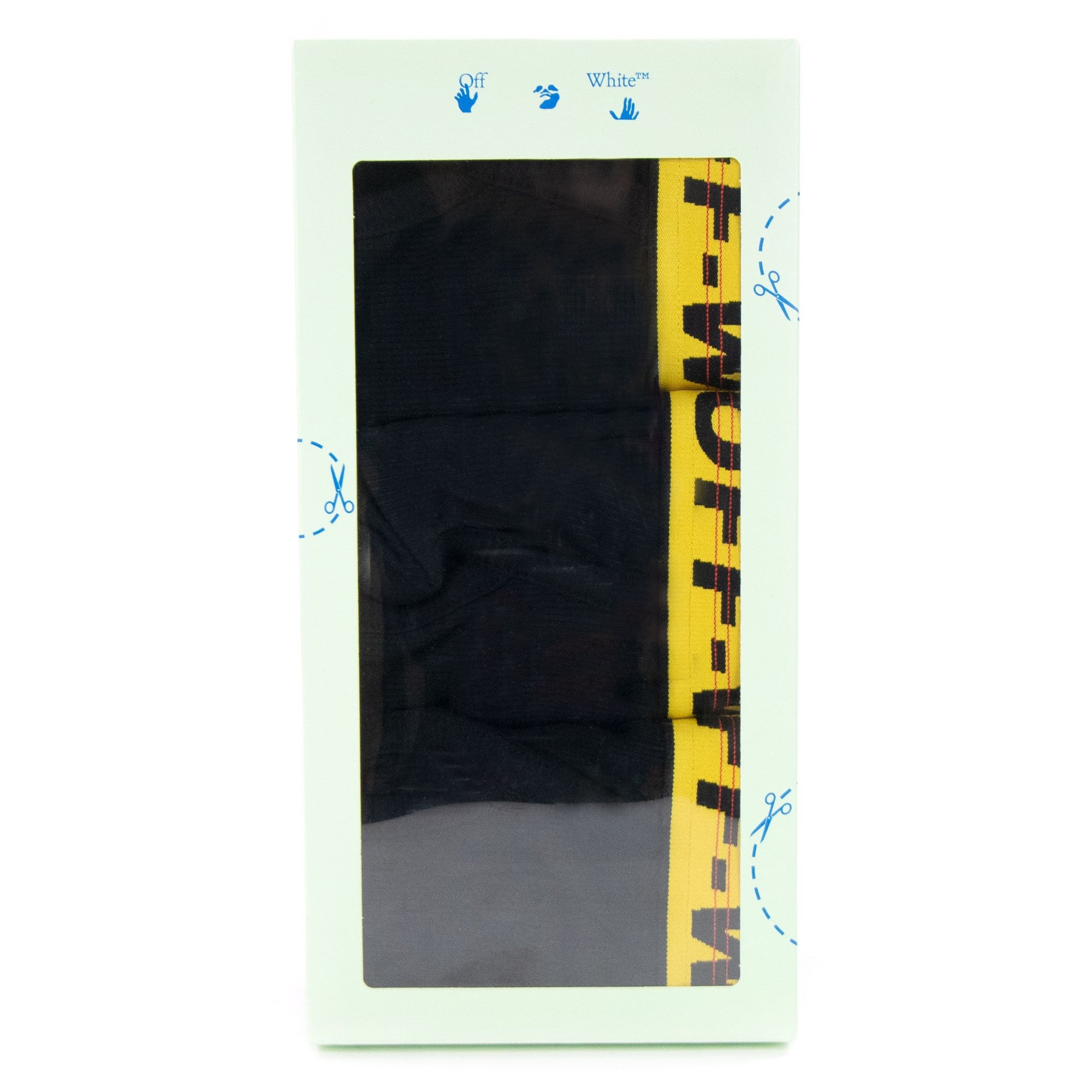 Off White Classic Industrial 3 Pack Boxer Black/yellow