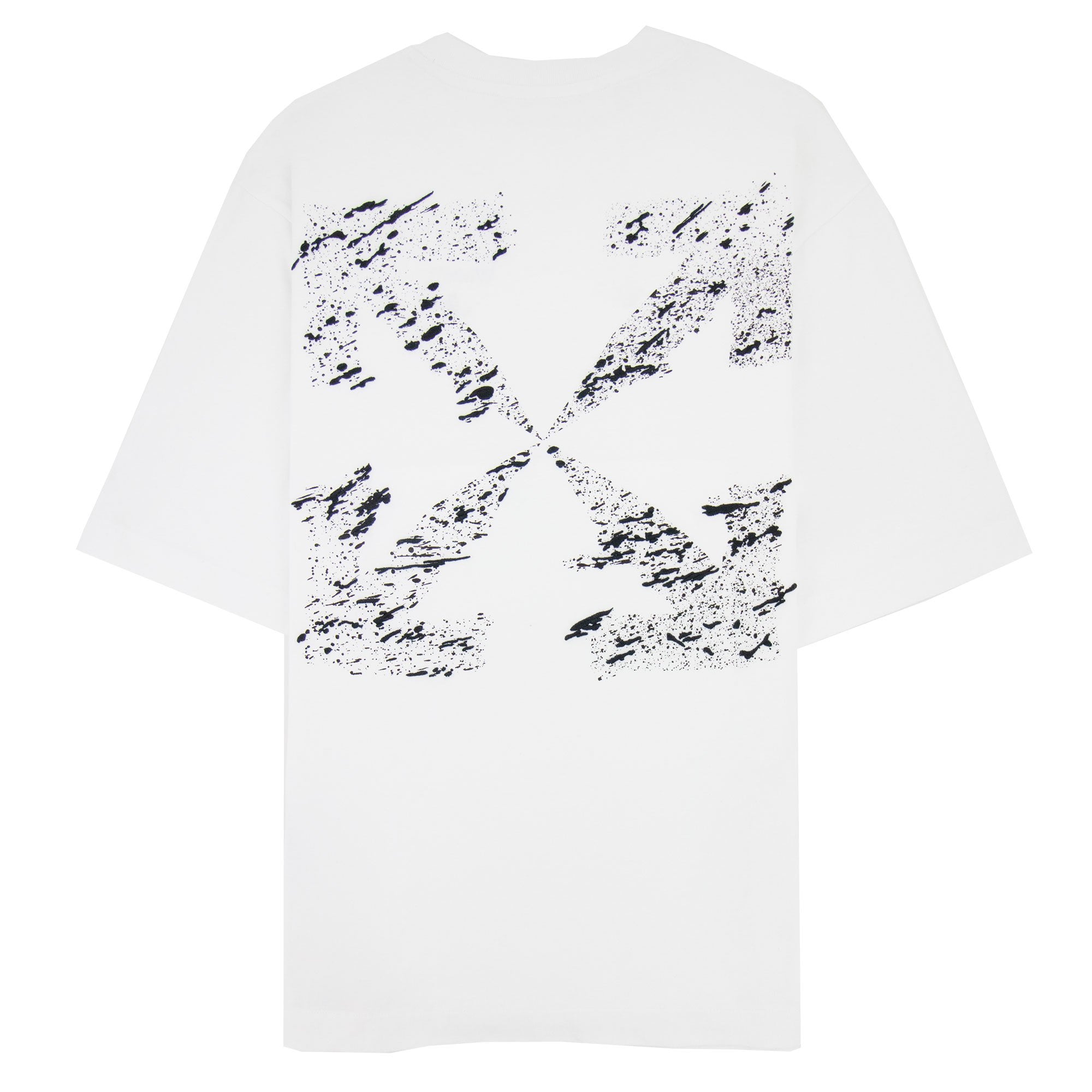 Off White Paint Splat Arrow S/s Skat T Shirt White/black