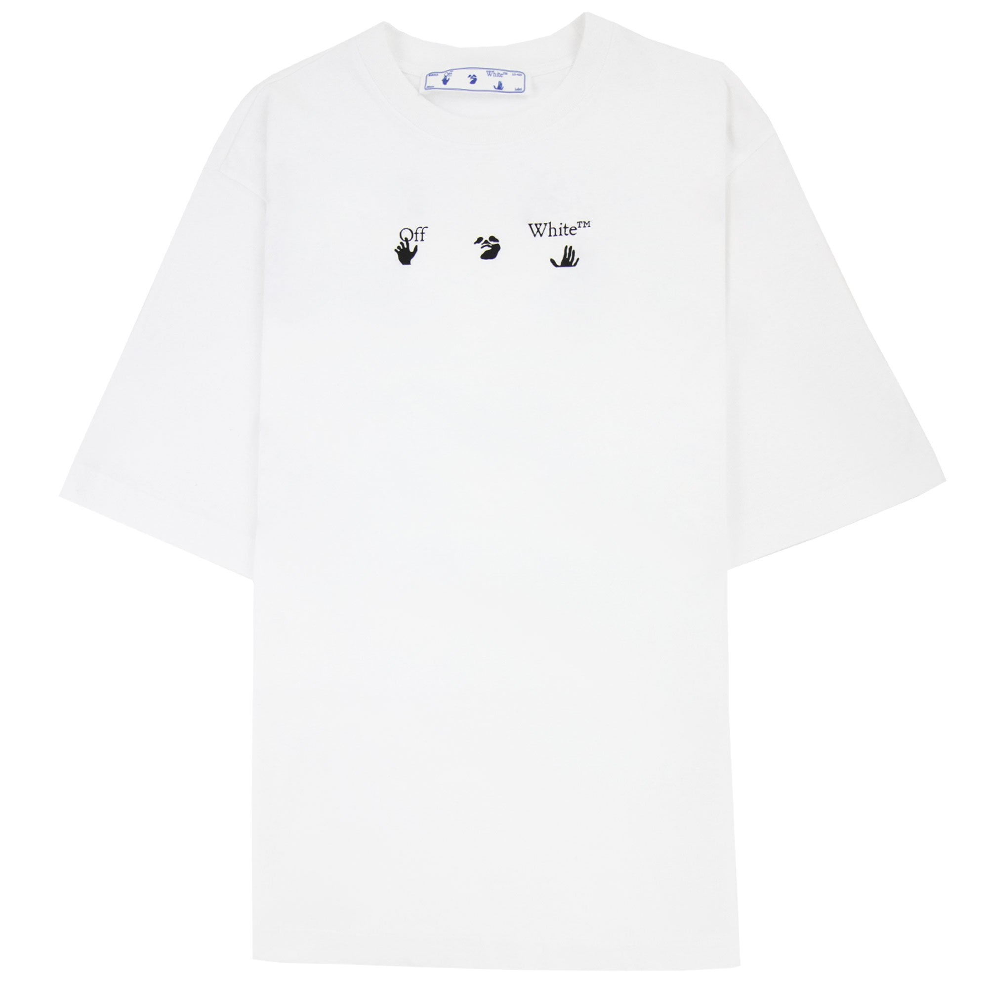Off White Paint Splat Arrow S/s Skat T Shirt White/black