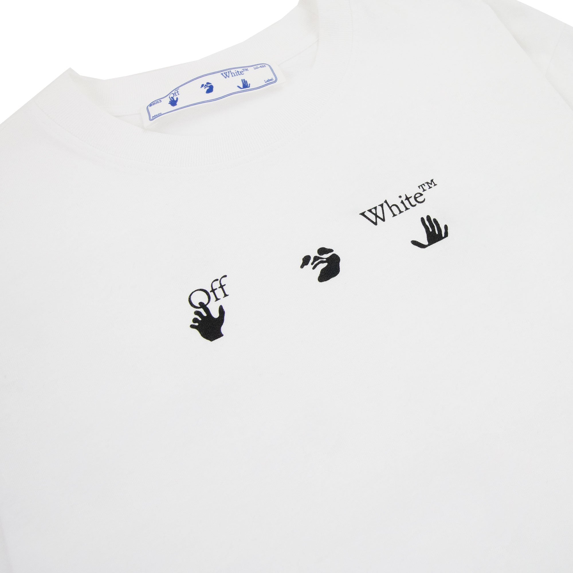 Off White Paint Splat Arrow S/s Skat T Shirt White/black