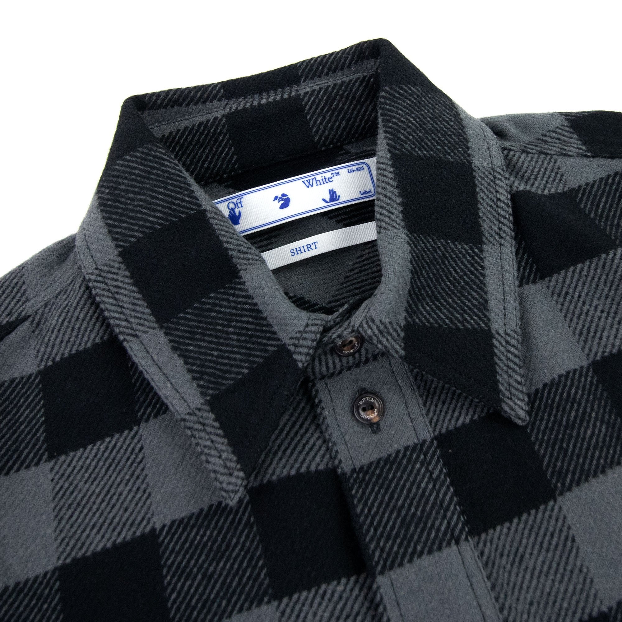 Off White Arrow Flannel Shirt Grey | ONU – Onu