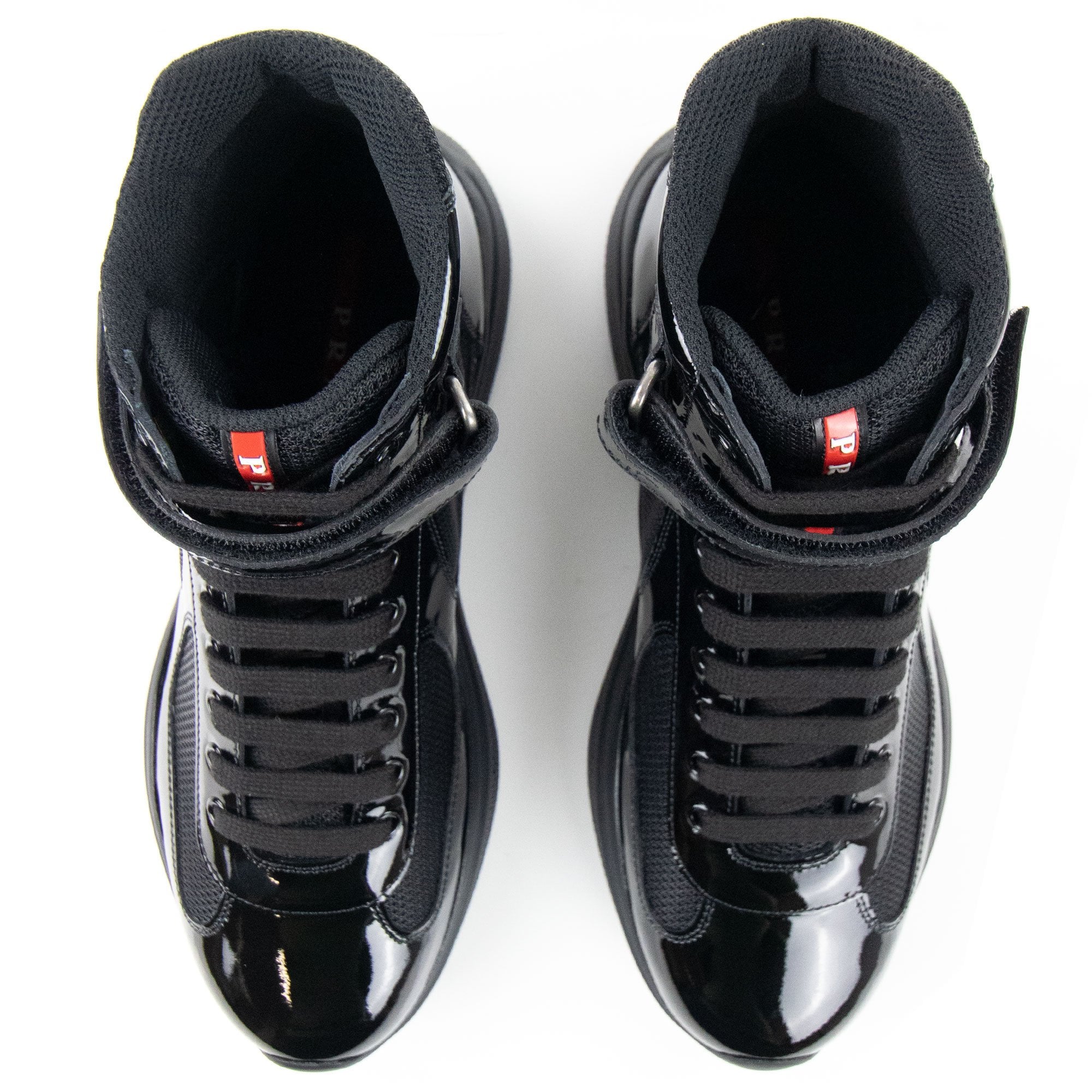 Prada America's Cup Bike High Top Sneaker Boot Nero - MEN from Onu UK