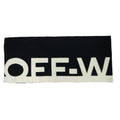 Off White Women Logo Felted Wool Scarf Black/grey