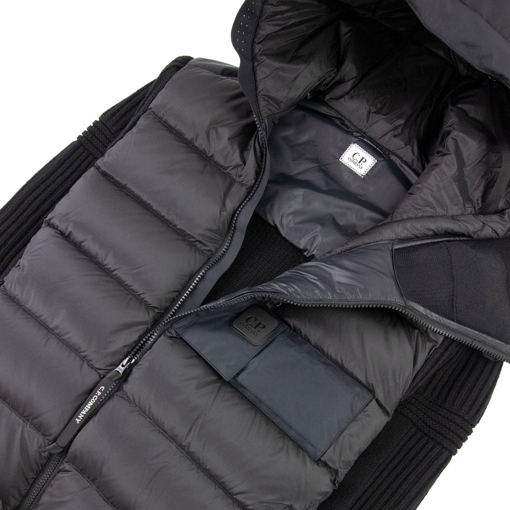 Cp Company Metropolis Series Lambswool/nyl Jacket Black 999