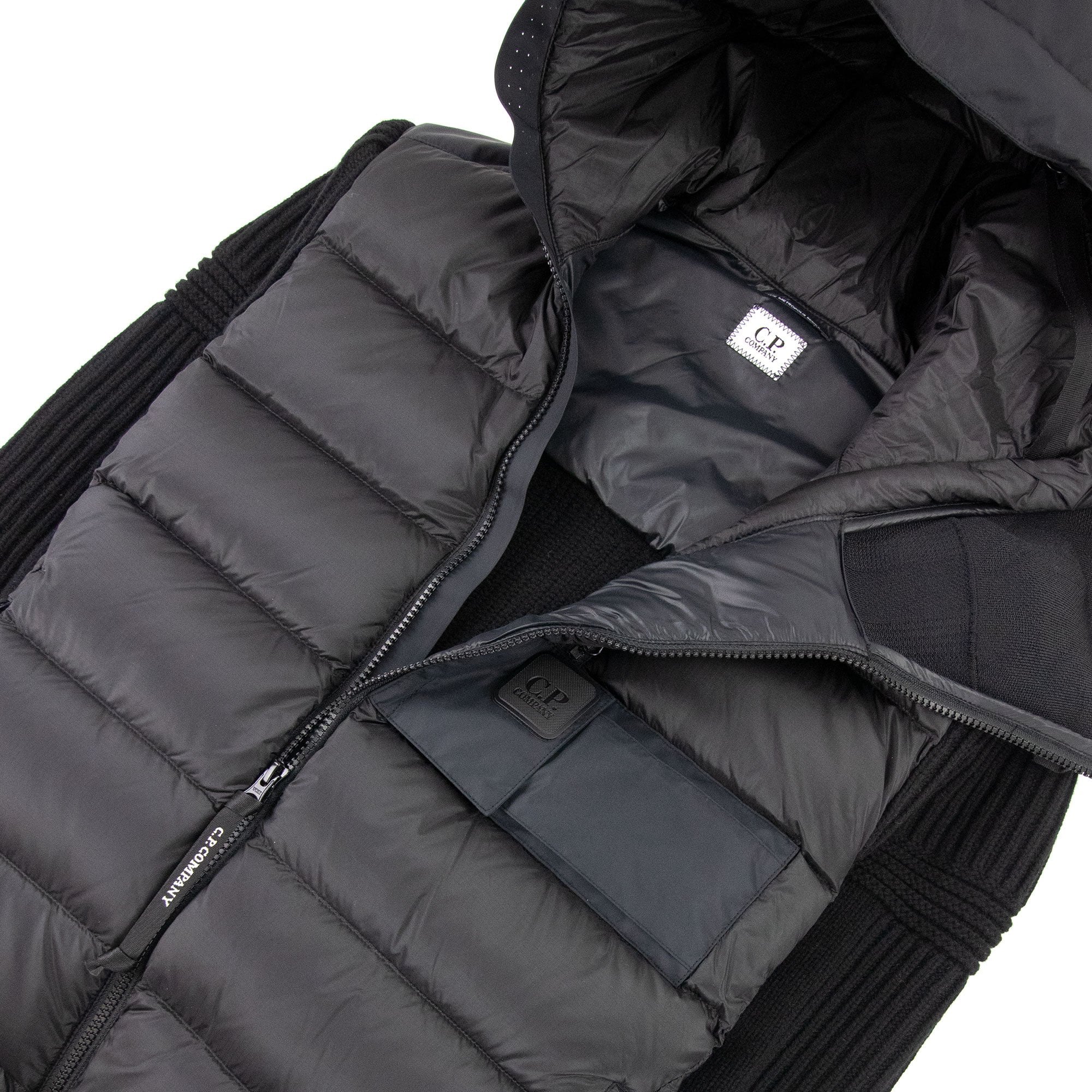 Cp Company Metropolis Series Lambswool/nyl Jacket Black 999