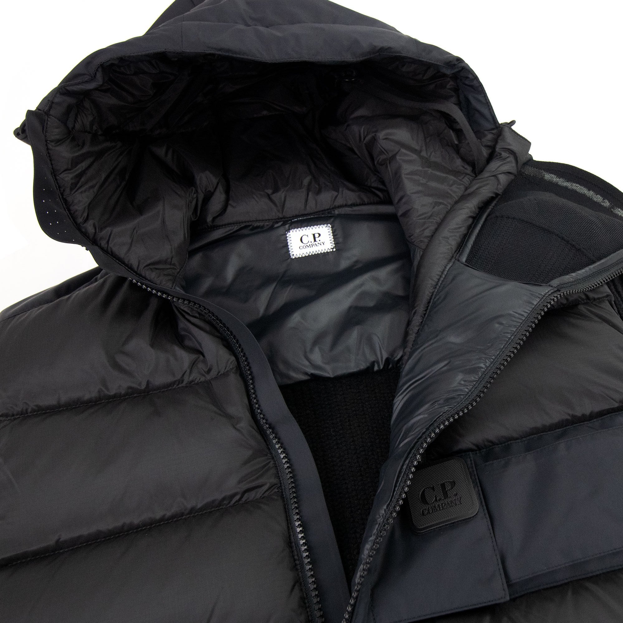 Cp Company Metropolis Series Lambswool/nyl Jacket Black 999
