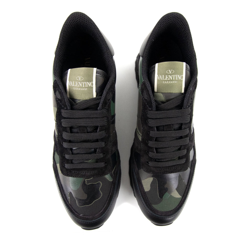 Valentino Rockrunner Camouflage Sneaker Black/green