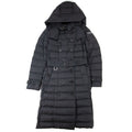 Burberry Woman Detachable Hood Down Filled Coat Black