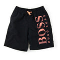 Hugo Boss Kids Thigh Branded Swimshorts Black/orange