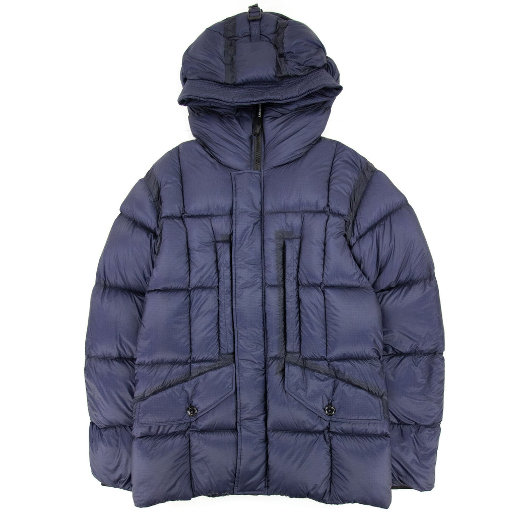 Dd Shell Utility Goggle Jacket Blue 878