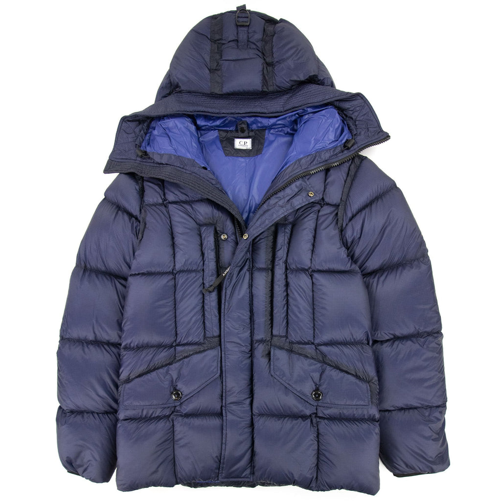 Dd Shell Utility Goggle Jacket Blue 878