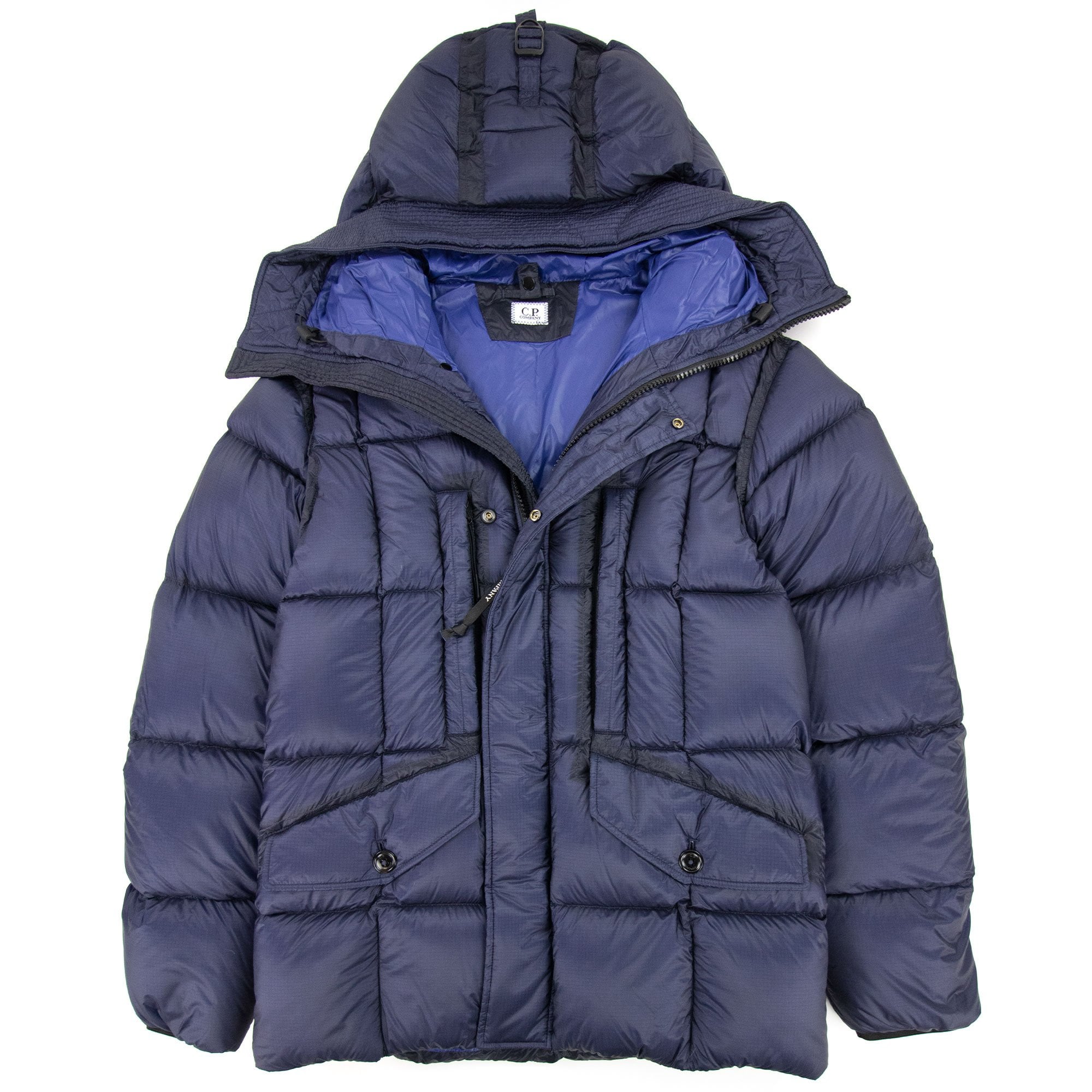 Dd Shell Utility Goggle Jacket Blue 878