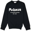 Alexander Mcqueen Graffiti Sweatshirt Black