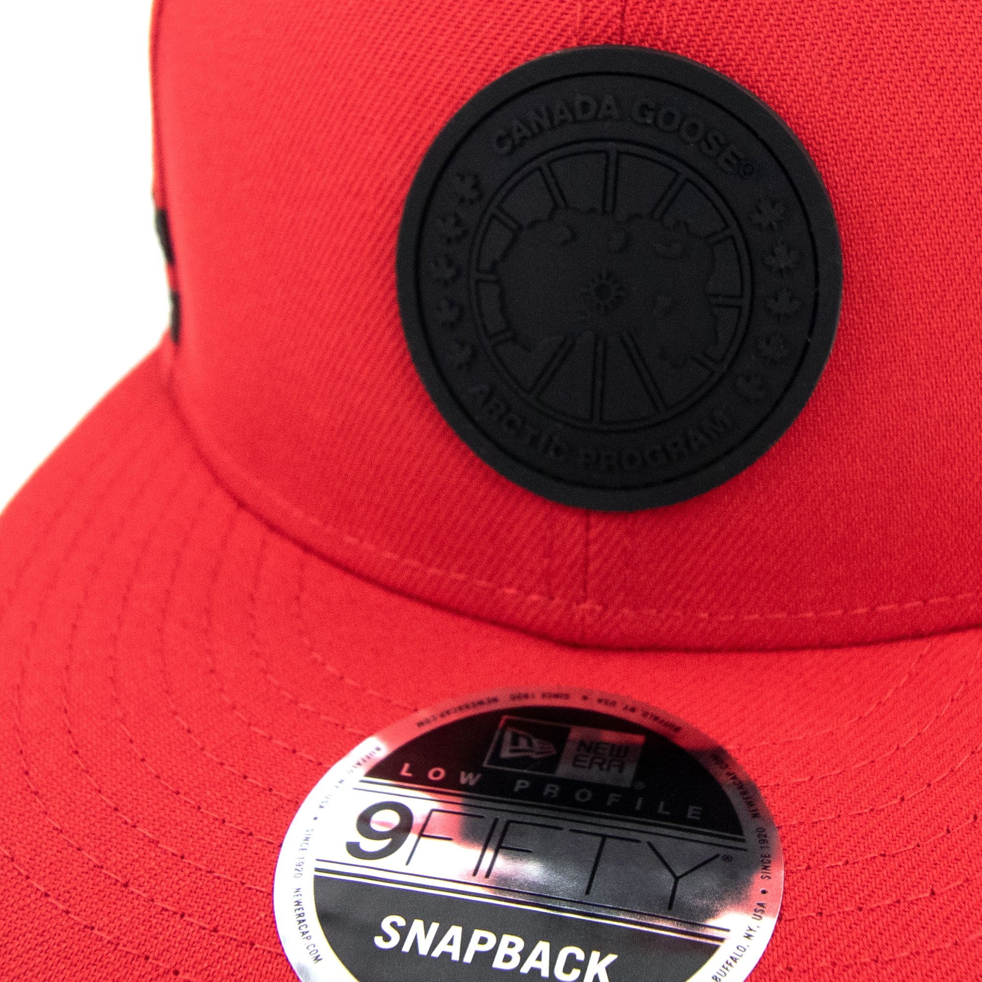 Canada Goose Arctic Disk Snapback Cap Red