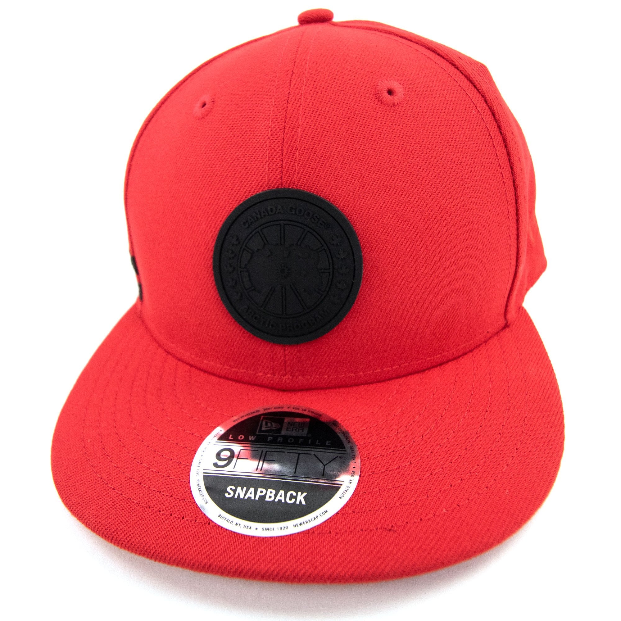 Canada Goose Arctic Disk Snapback Cap Red