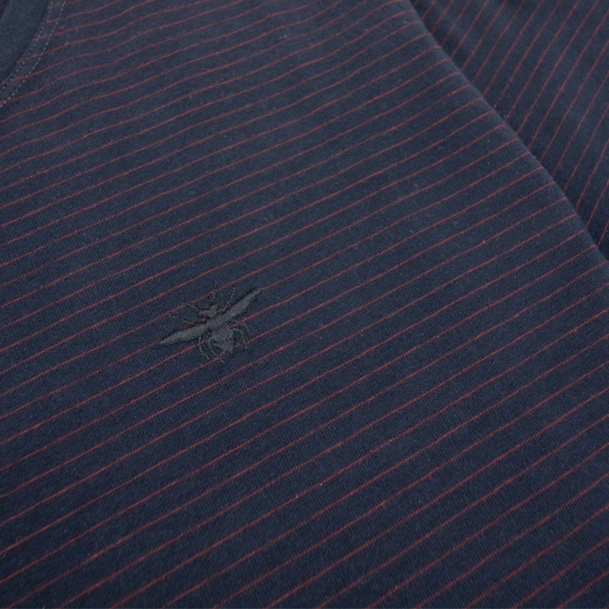 Christian Dior Bee Embroidery Stripe T-shirt Navy