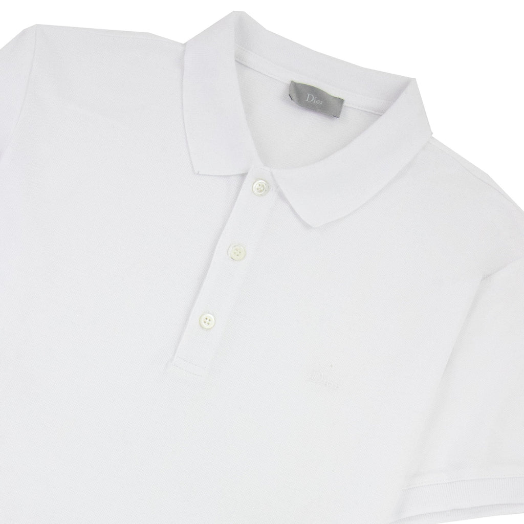 Christian Dior Dior Chest Logo Polo S/s White