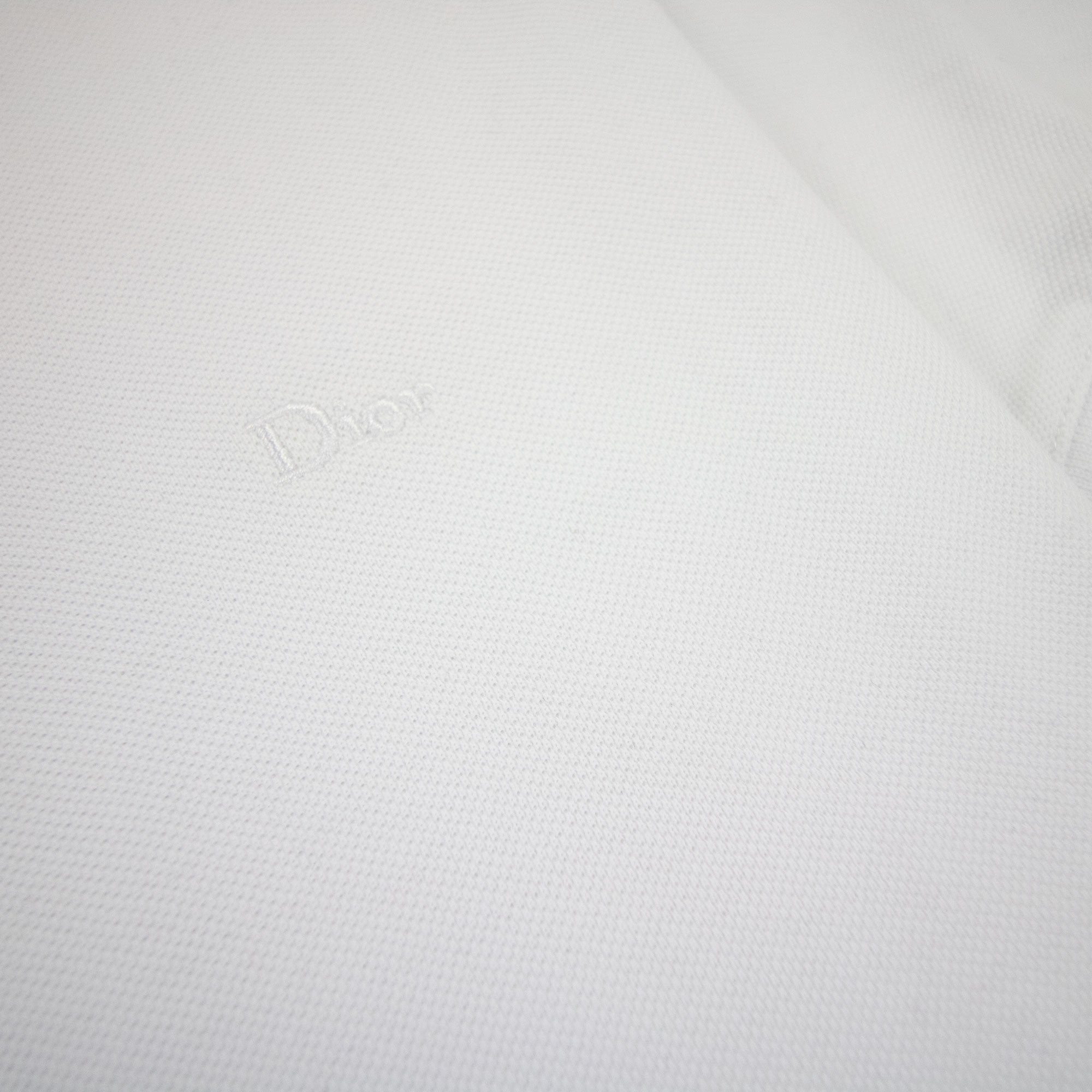 Christian Dior Dior Chest Logo Polo S/s White