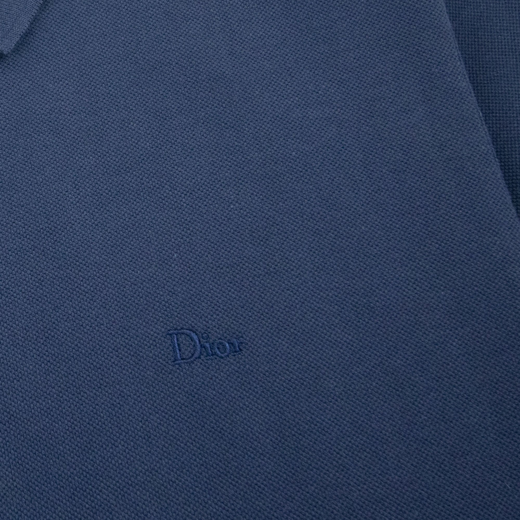 Christian Dior Dior Chest Logo Polo S/s Navy
