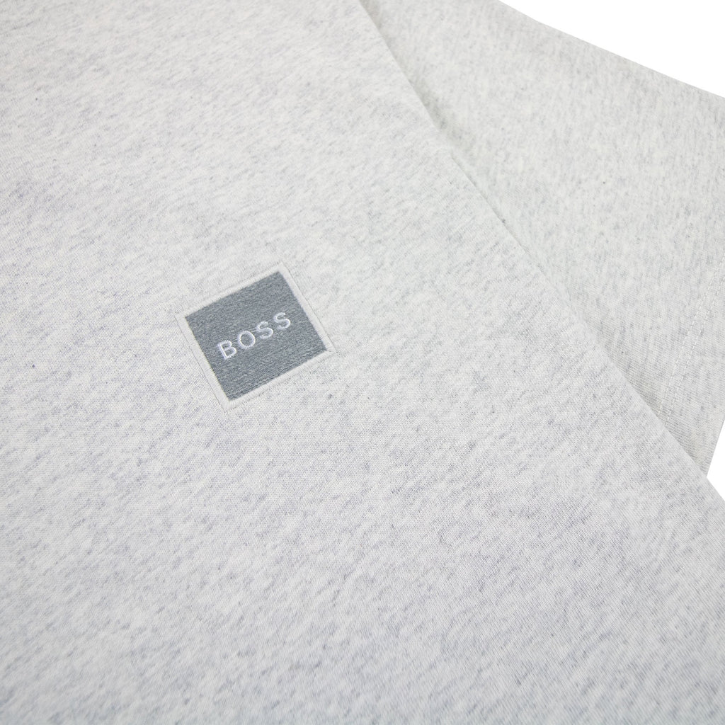 Hugo Boss Tales 1 Patch Logo T Shirt Marl Grey