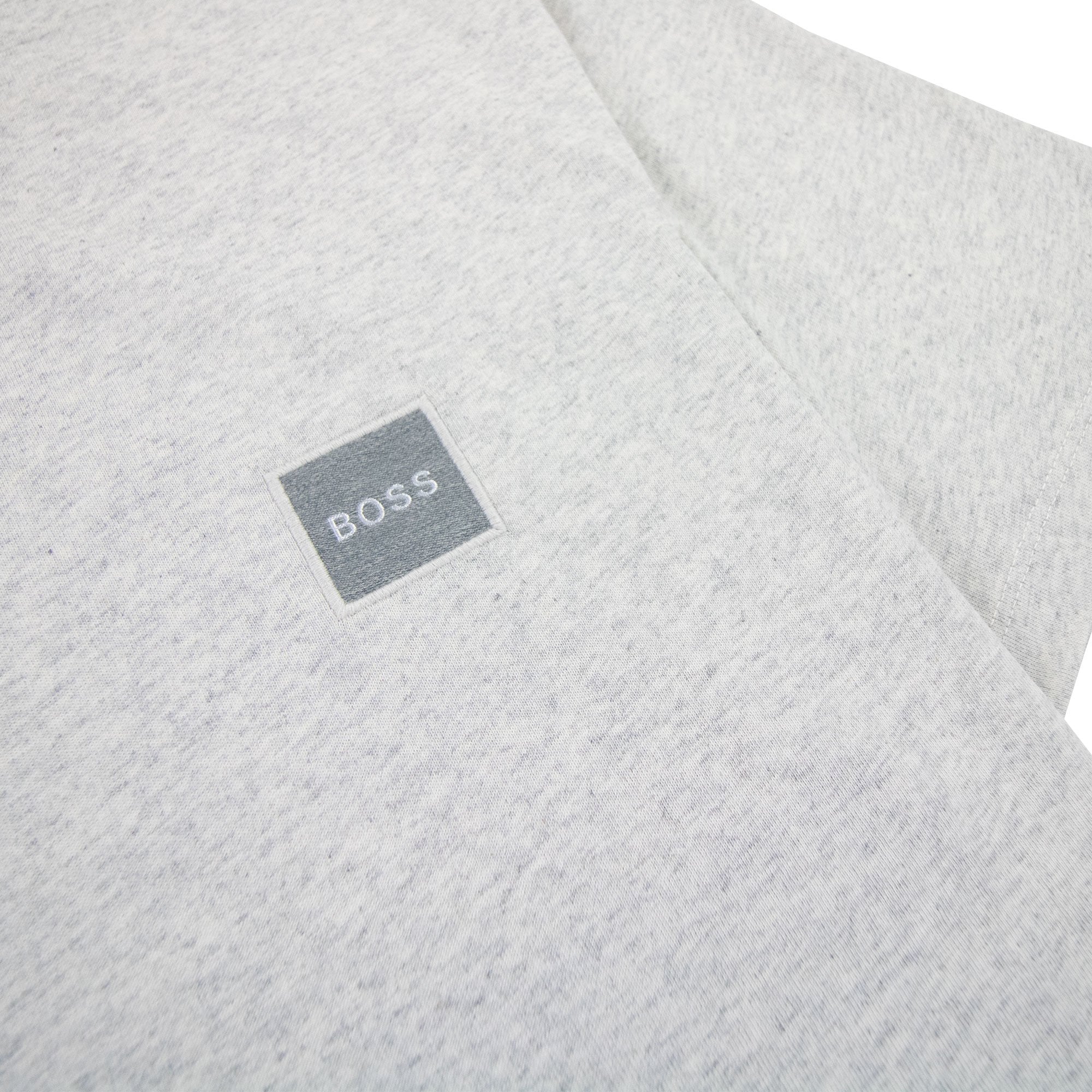 Hugo Boss Tales 1 Patch Logo T Shirt Marl Grey