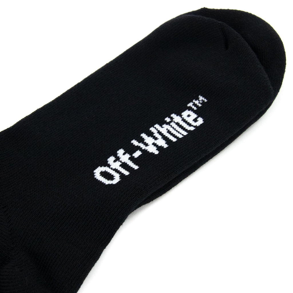 Off White Diagonals Mid Socks Black/White