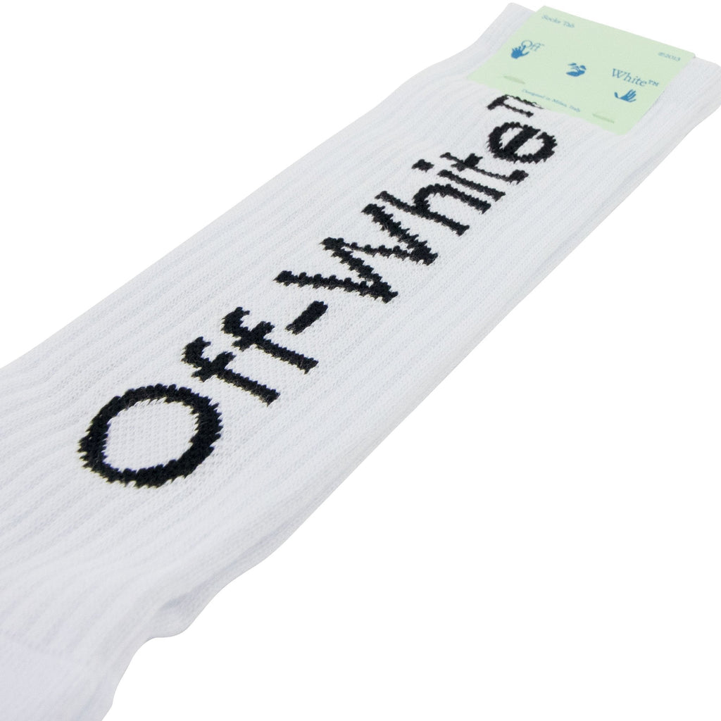 Off White Diagonals Mid Socks White/Black