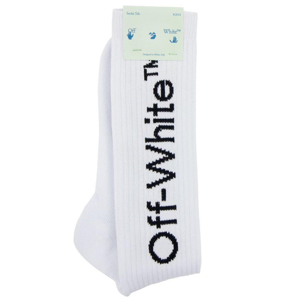 Off White Diagonals Mid Socks White/Black